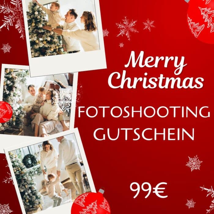 Fotoshooting-Gutschein Merry Christmas